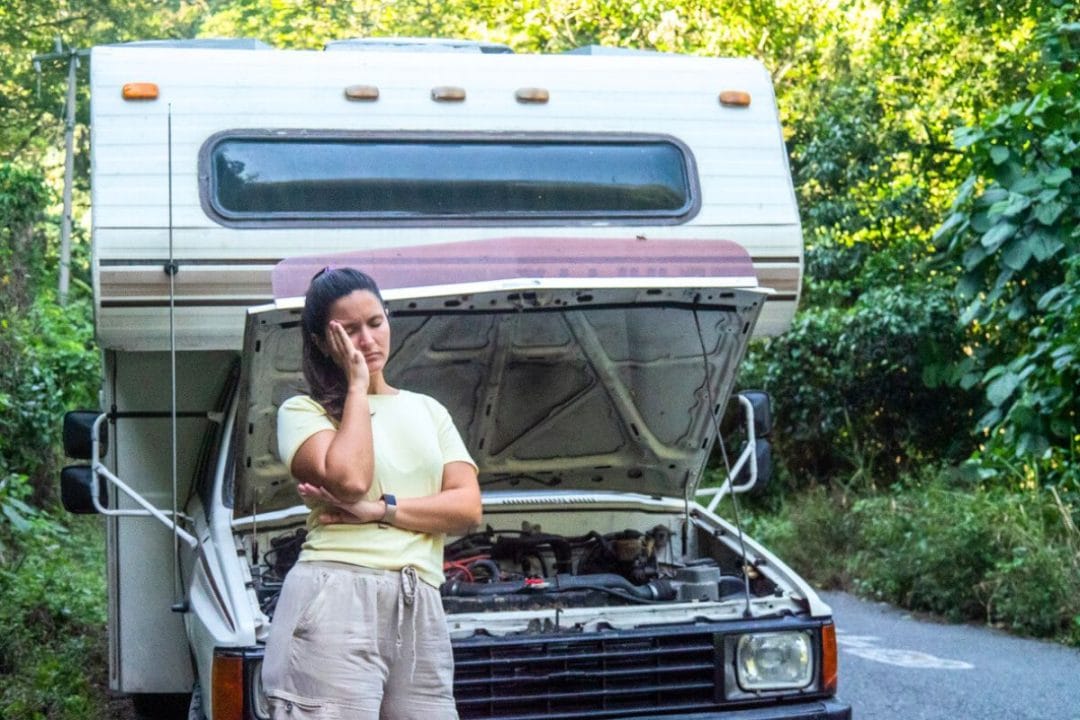 Panne camping-car