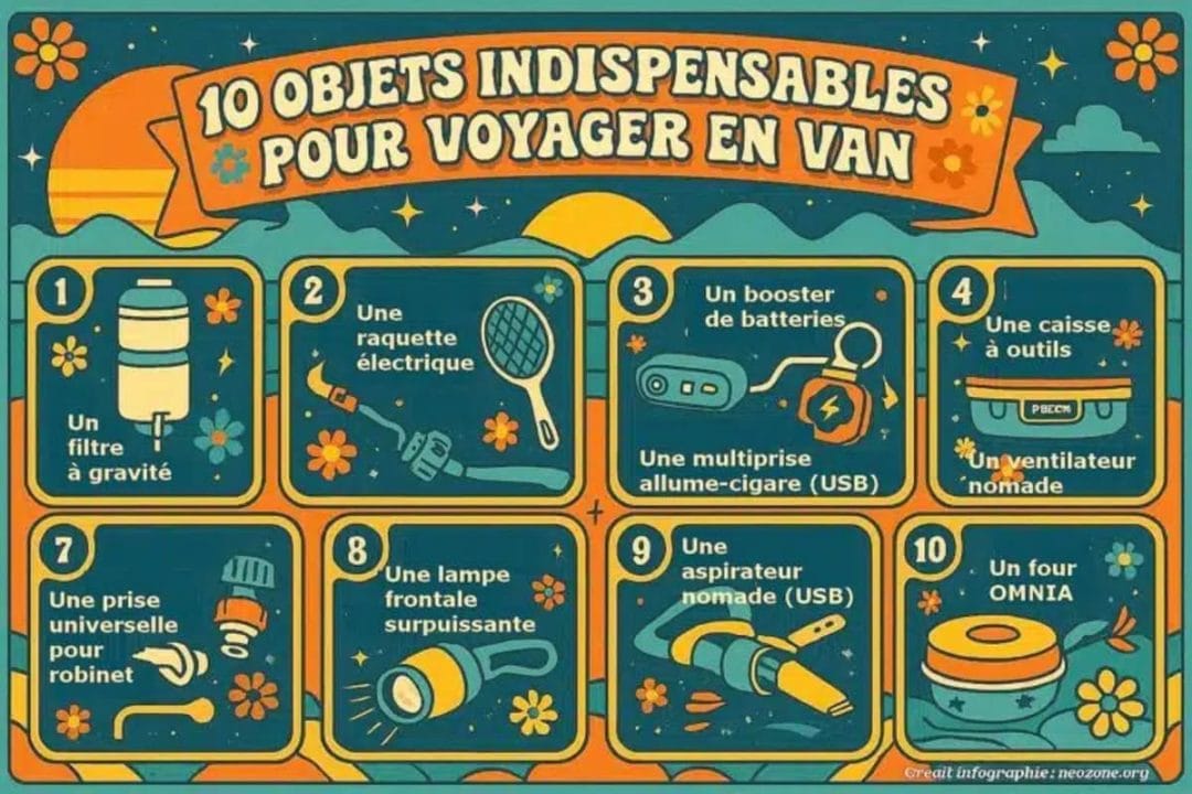 Les indispensables pour un voyage en Van