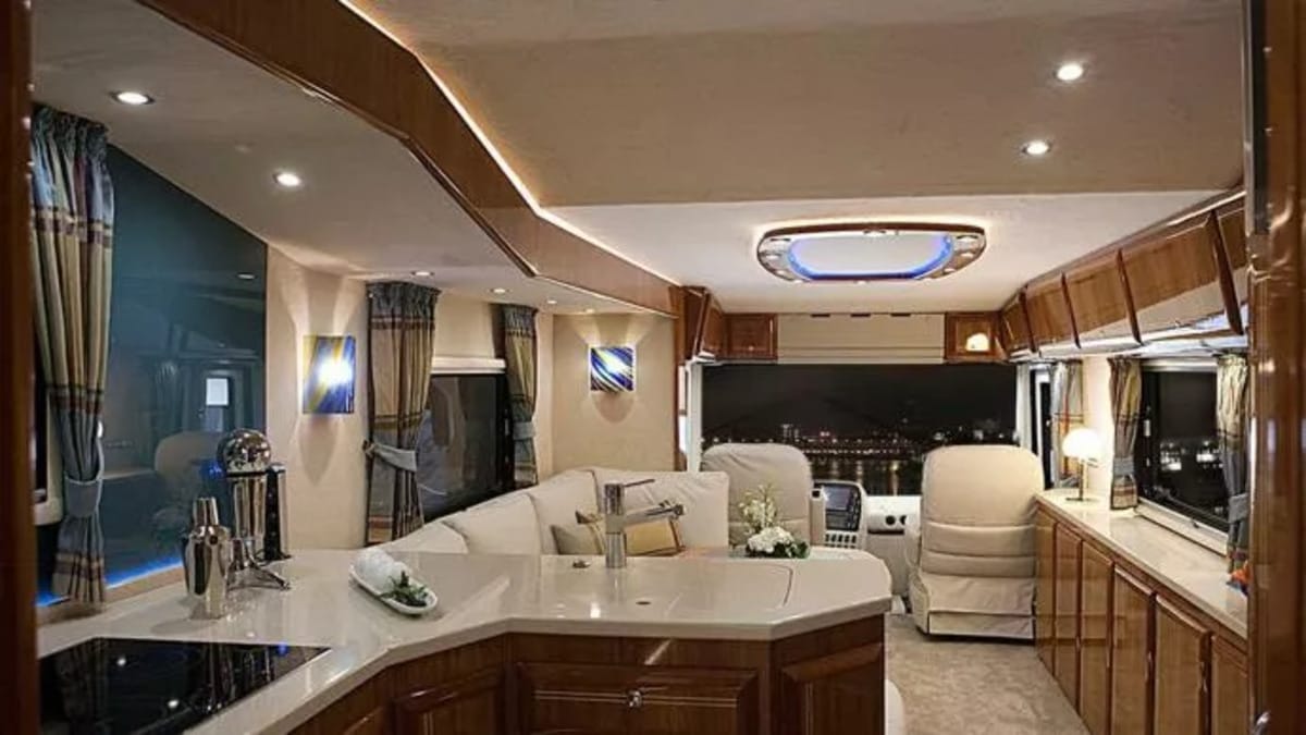 Intérieur du Volkner mobile