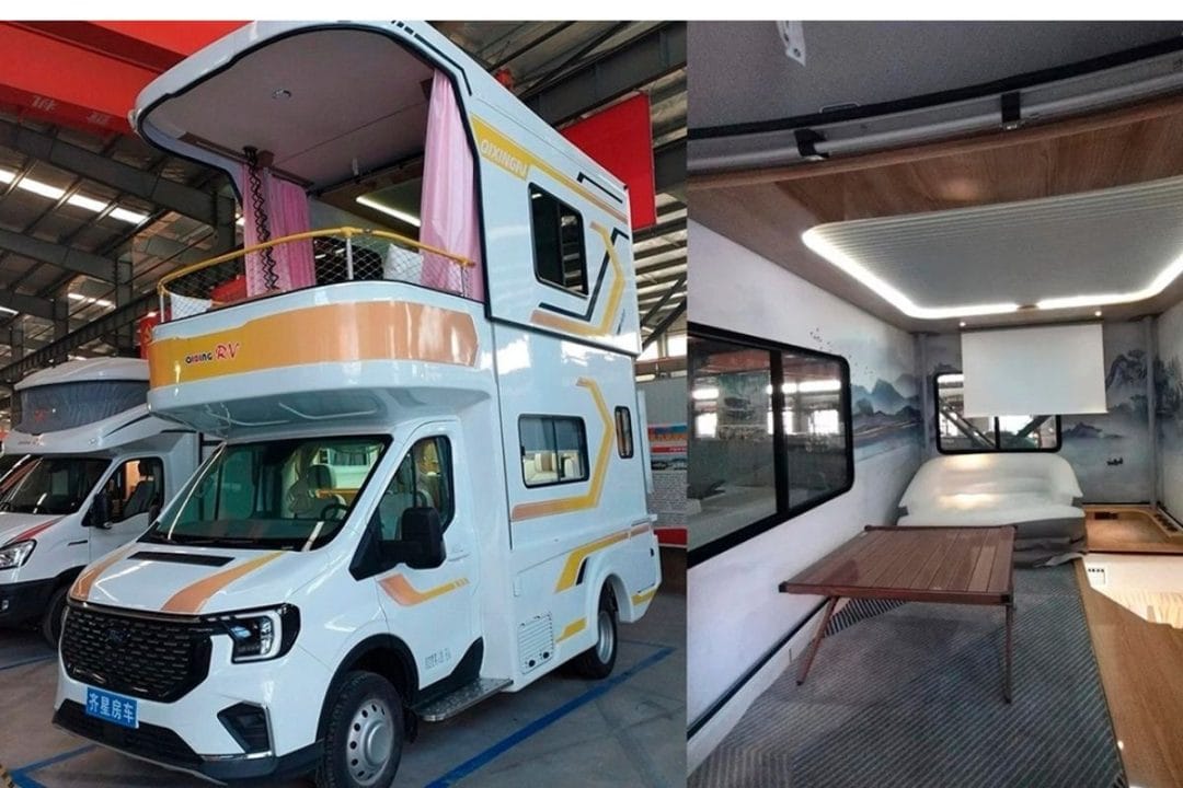 Camping-car chinois à deux étages