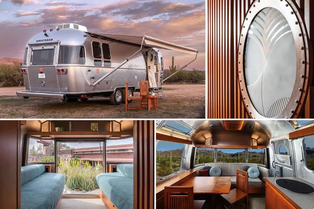 Caravane luxueuse en hommage à Frank Lloyd Wright
