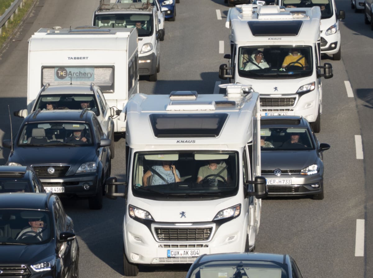 Embouteillage de camping-car XXL