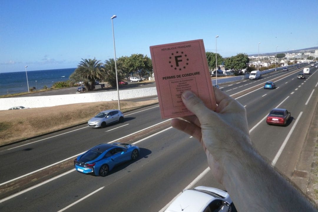Permis de conduire rose